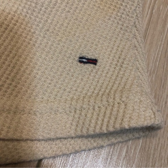 Tommy Hilfiger Denim Y2K Waffle Logo Embroidered Floral Long Sleeve Shirt SizeXS - Picture 7 of 12